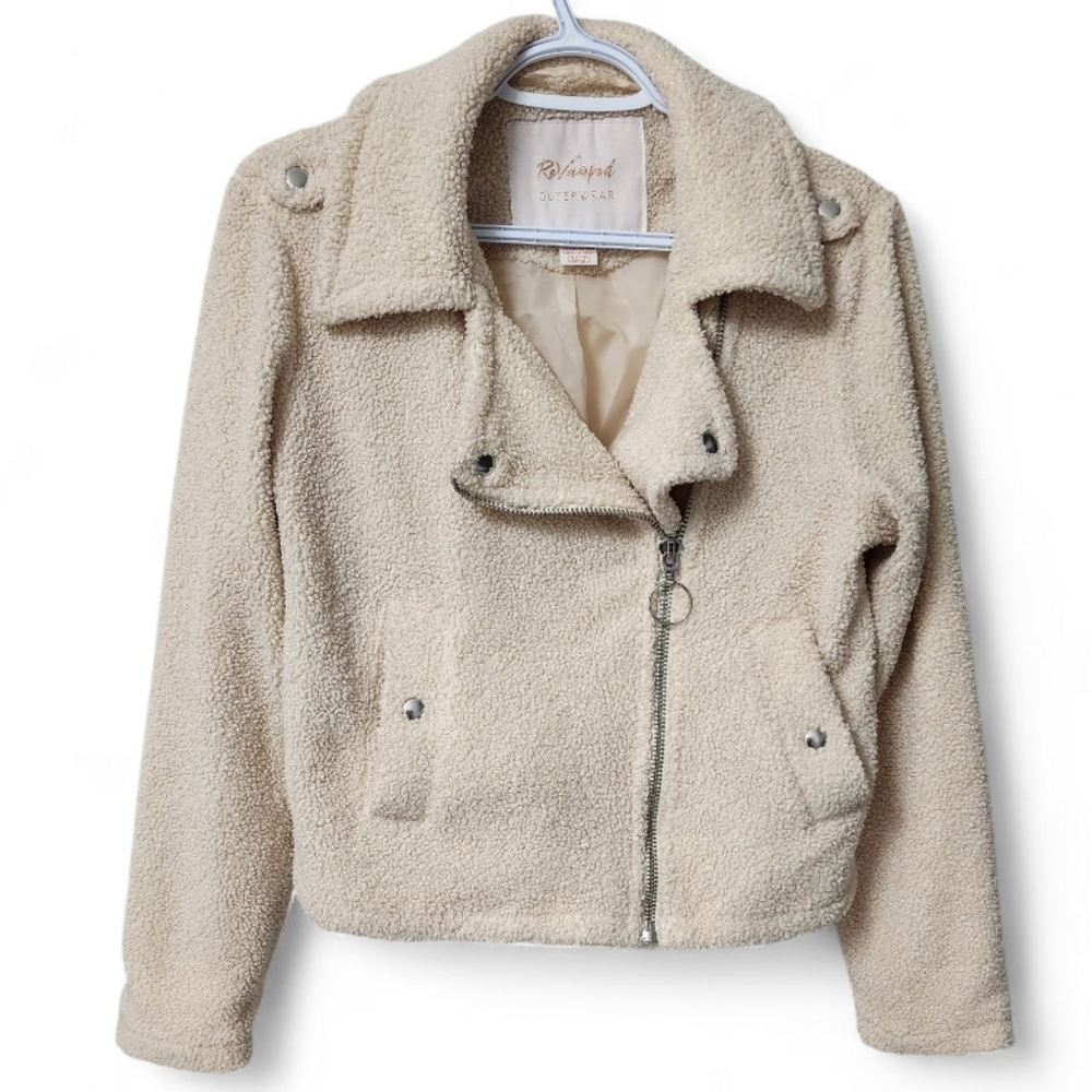 "Like NEW" ReVamped Fleece Shepra Jacket - Picture 2 of 7